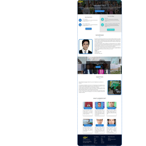 Grace Bangla Language Center Website Screenshot 2
