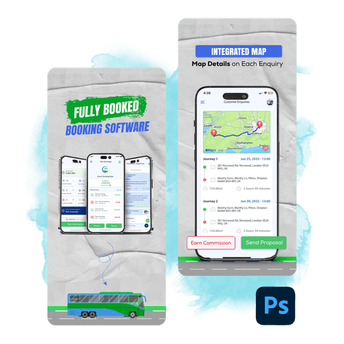 Fully Booked Photoshop Design